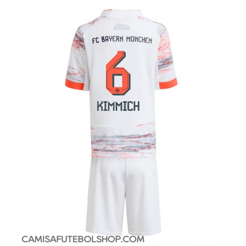 Camisa de time de futebol Bayern Munich Joshua Kimmich #6 Replicas 2º Equipamento Infantil 2025-26 Manga Curta (+ Calças curtas)